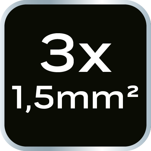 Przedłużacz listwowy 5m, 3x1.5mm2, 5G, biały, ON/OFF