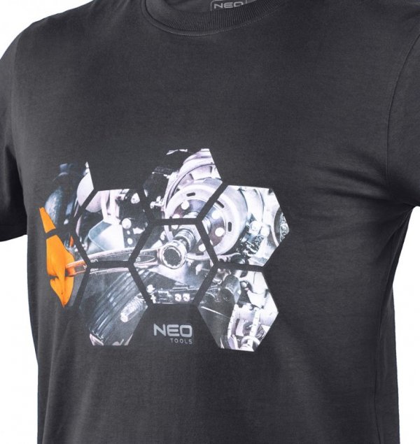 T-shirt z nadrukiem, warsztat, rozmiar M
