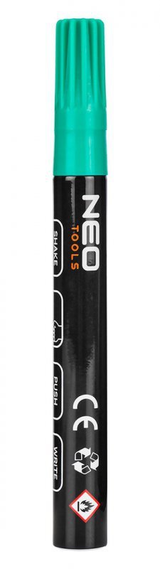 Marker budowlany gruby, 4 kolory, permanentny, wodoodporny, lakierowy, aluminiowy, 4 szt