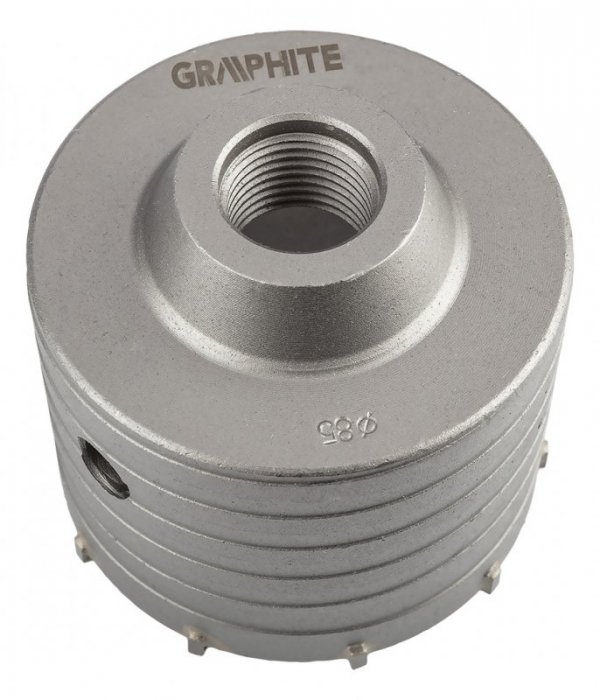 Otwornica widiowa 85 mm z adapterem HEX oraz wiertłem pilotującym
