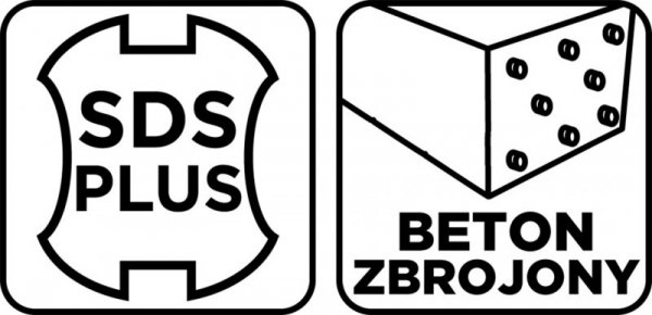 Wiertło do betonu zbrojonego SDS Plus 12 x 210 mm, quatro