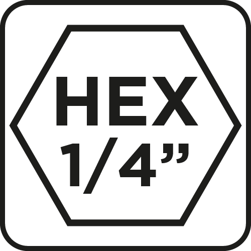 Wiertło do metalu Hex 4.8 mm, 2 szt.