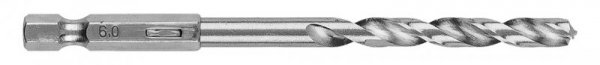 Wiertło do metalu Hex 6,0 mm, 2 szt.