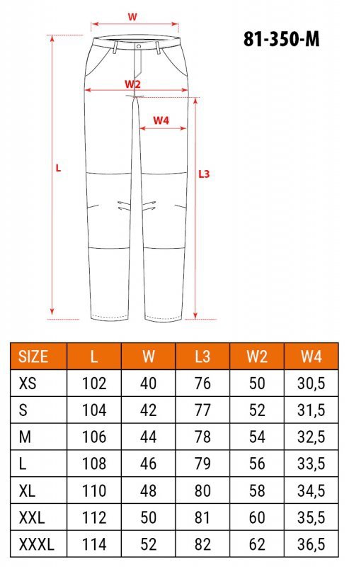 Spodnie robocze Mix&Match, Canvas, wzmocnienia z Cordury, beżowo-czarne, rozmiar M