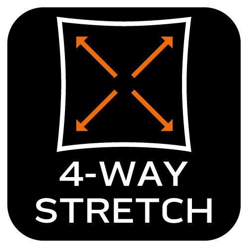 Spodnie robocze Mix&Match, 4 way stretch, z kaburami, Cordura, szaro-czarne, rozmiar M