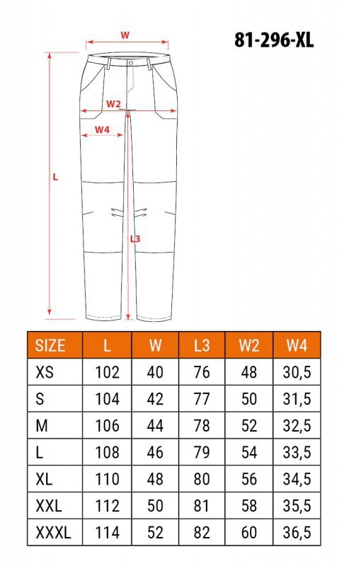 Spodnie robocze Mix&Match, 4 way stretch, z kaburami, Cordura, beżowo-czarne, rozmiar XL