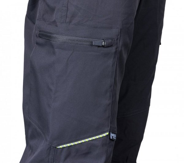 Spodnie robocze Mix&Match, stretch, szare, rozmiar XS