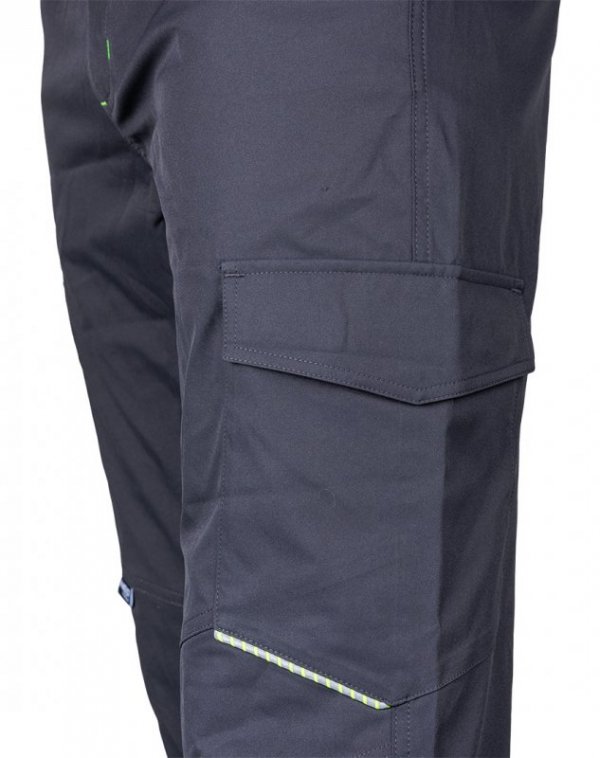 Spodnie robocze Mix&Match, stretch, szare, rozmiar S