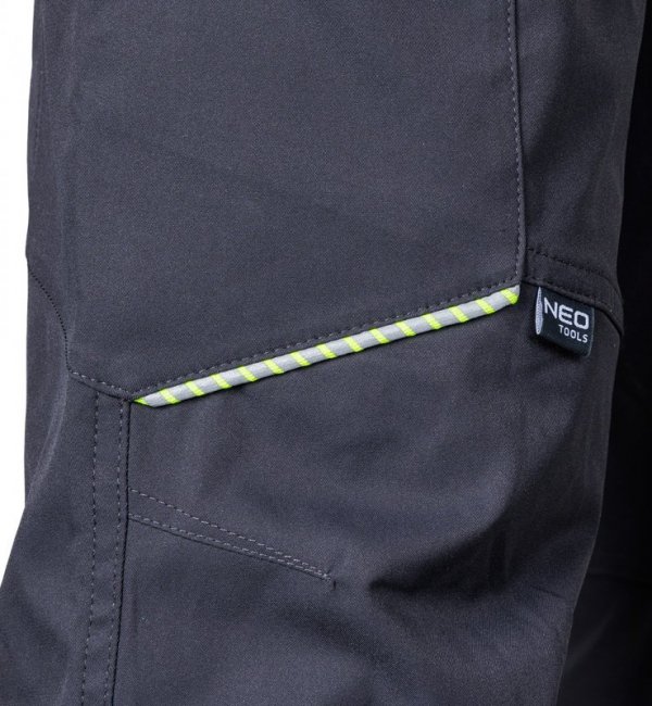 Spodnie robocze Mix&Match, stretch, szare, rozmiar L