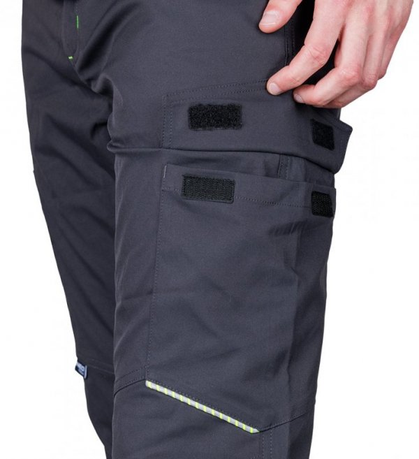 Spodnie robocze Mix&Match, stretch, szare, rozmiar L