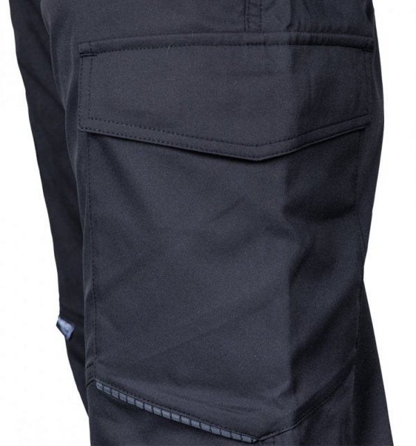 Spodnie robocze Mix&Match, stretch, czarne, rozmiar XL