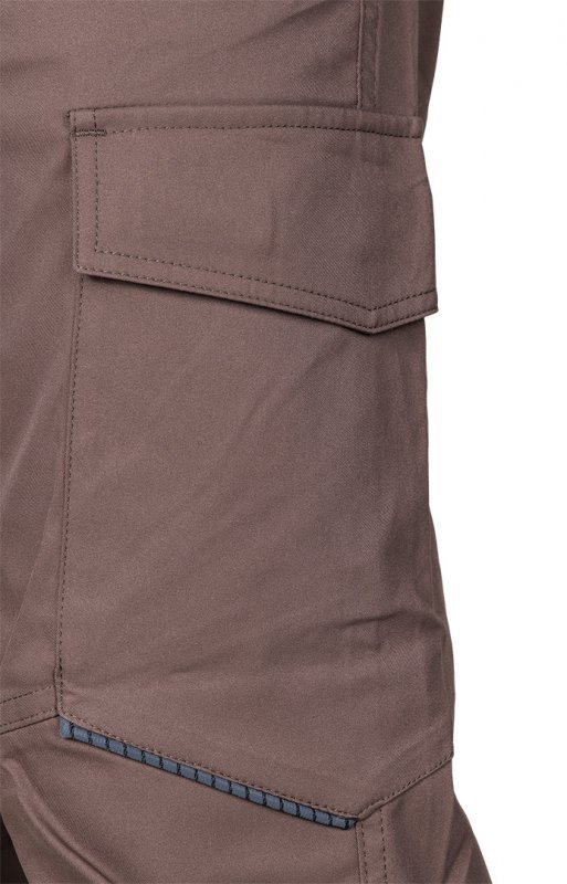 Spodnie robocze Mix&Match, stretch, brązowe, rozmiar S