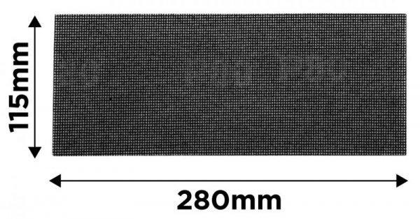 Siatka ścierna 115 x 280 mm, P120 (3 szt.)