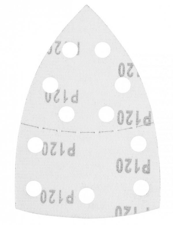 Papiery ścierne na rzep, żelazko 102 x 152 mm, P120, 5 szt., z 11 otworami (3 szt.)