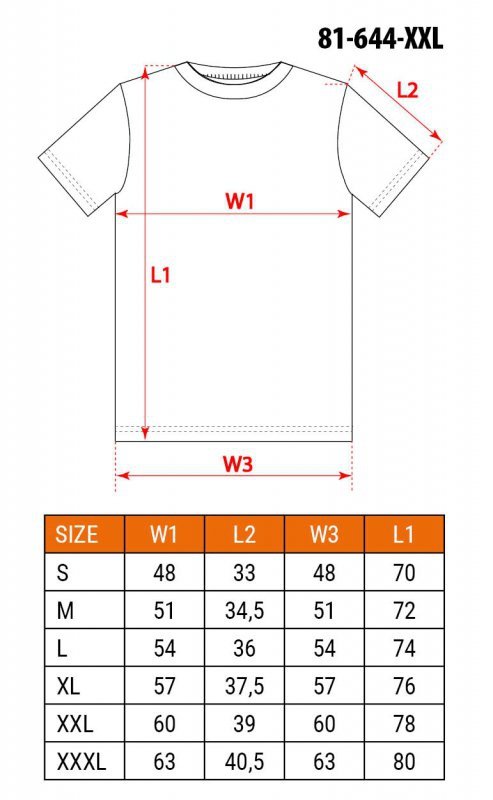 T-shirt OUTDOOR, las, rozmiar XXL