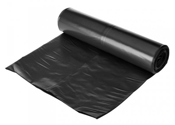 Worki budowlane 120 L, czarne, 10 sztuk, 50 mic
