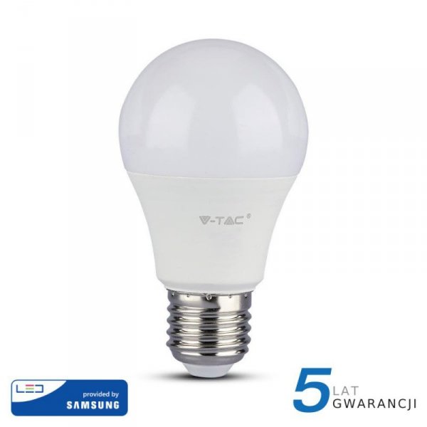 Żarówka LED V-TAC SAMSUNG CHIP 11W E27 A60 VT-212 6400K 1055lm 5 Lat Gwarancji