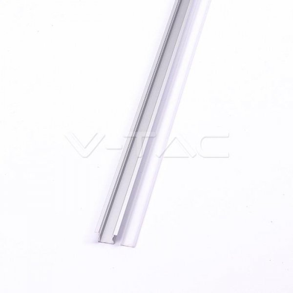 Profil Aluminiowy V-TAC 2mb Anodowany, Klosz Mleczny, Wpuszczany VT-8107