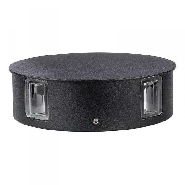 Oprawa Ścienna V-TAC 4W LED IP65 Czarna Okrągła VT-706 4000K 440lm 2 Lata Gwarancji