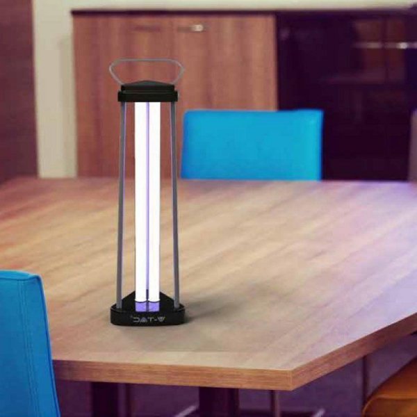 Lampa Bakteriobójcza Wirusobójcza 38W 60m2 UVC OZON V-TAC VT-3238 2 Lata Gwarancji