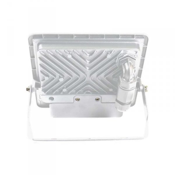 Projektor LED V-TAC 30W SAMSUNG CHIP Czujnik Ruchu Biały Z MUFĄ VT-138S 6500K 2340lm 5 Lat Gwarancji