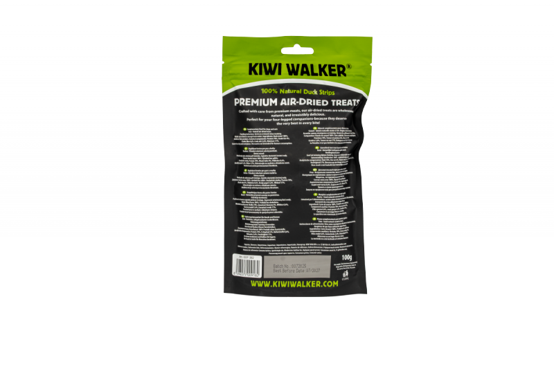 Kiwi Walker 100% KACZKA PASKI Przysmaki suszone powietrzem dla psa i kota 100g