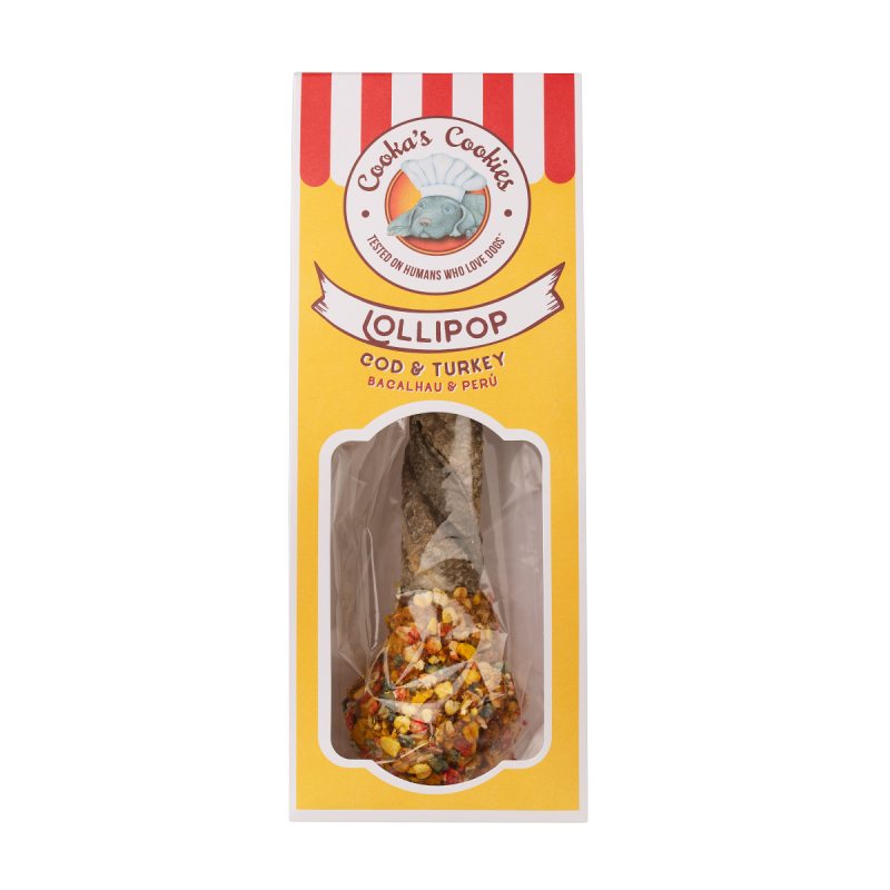 Cooka’s Cookies LOLLIPOP Lizak - gryzak z dorsza i indyka 30g