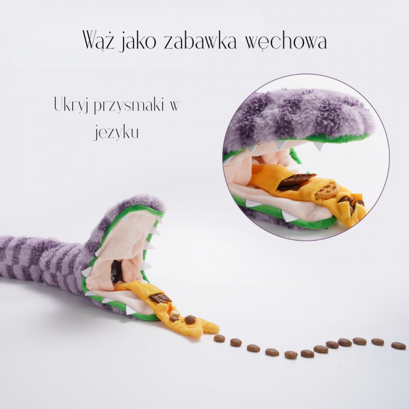 Nocciola Interaktywna zabawka dla psa WĄŻ