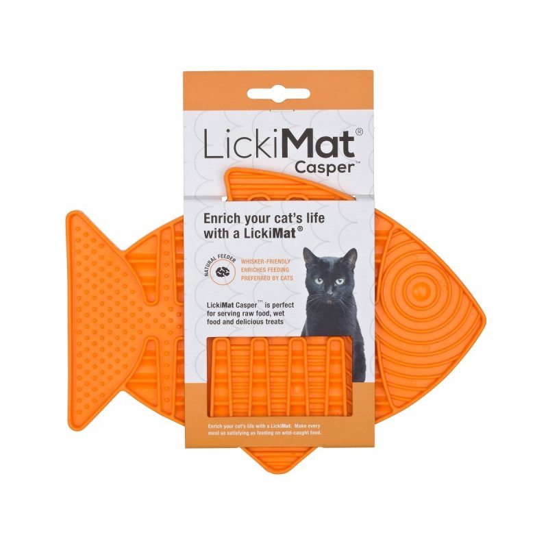 Mata LickiMat® Classic Casper™ pomarańczowa