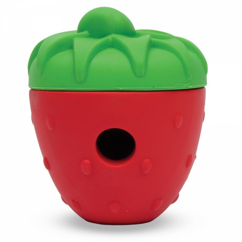 Brightkins Zabawka na przysmaki Strawberry Treat Dispenser TRUSKAWKA