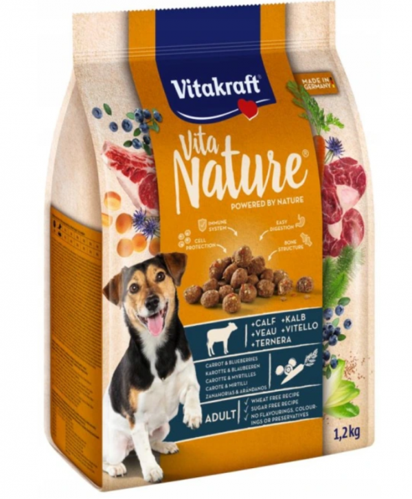 VITAKRAFT VITA NATURE sucha karma dla psa z cielęciną 1,2kg