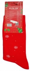 Skarpetki bawełniane, motyw świąteczny. Śmieszny wzór :) Wykonane w rozmiarze 43-46 firmy Aura.Via