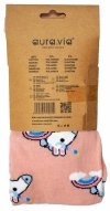 Metka ze składem produktu obiecywanym przez producenta: 90% bawełna, 5% poliamid, 5% elastan.