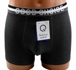 Aura.Via – ciemnoszare bokserki męskie z szeroką gumką GOOD CHOICE, rozmiar XL