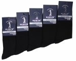 Skarpety garniturowe bawełniane czarne zestaw 5 par rozmiar 43-46 AuraVia