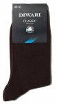 Ciemnobrązowe skarpety garniturowe DIWARI Classic – styl i komfort 44-45
