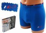 Niebieskie bokserki męskie, jakość firmy C+3 roz 2XL, 95% zawartość bawełny.