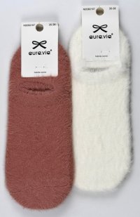 Damskie skarpetki stopki z długim włosem – idealne na zimę 38-41 