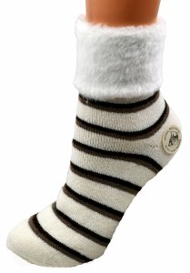 Grube zimowe skarpety damskie z alpaki i miękkim ściągaczem,rozmiar 35-38