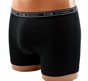 Czarne bokserki męskie C+3 Premium – bawełna 95% roz XL