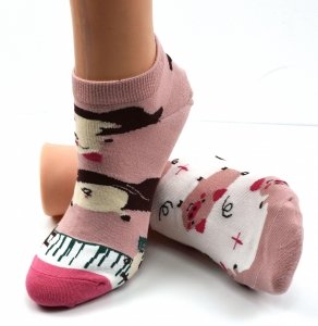 Zabawne skarpetki damskie Aura.Via–Muzyczne Świnki nie do pary 35–38 stopki