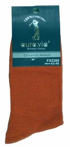 Gładkie Skarpetki garniturowe Aura.Via–klasa i 100% komfortu w jednym 43-46