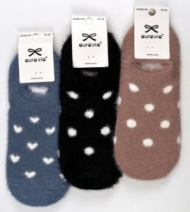 Zimowe stopki damskie super miękkie i puchate–3 pary w urocze wzory 38-41