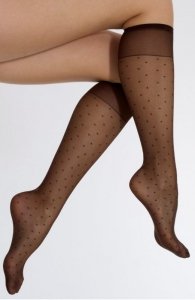 Podkolanówki NOQ Hush 20 Den w Delikatne Groszki