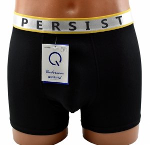 Bokserki męskie AuraVia–stylowy model z ozdobnym pasem PERSIST, L