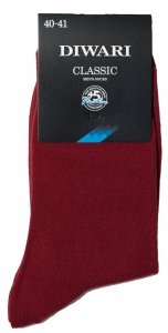 Bordowe skarpety garniturowe DIWARI Classic od grupy Conte 42-43