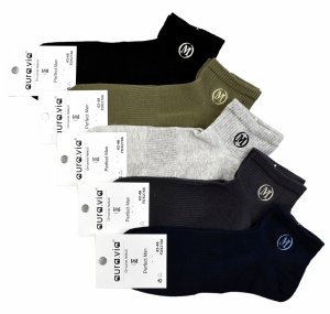 Skarpety męskie młodzieżowe Auravia ¾ z haftowaną literą M 39-42