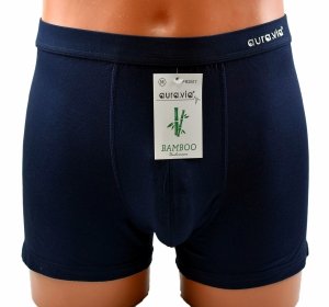 Granatowe bokserki męskie z włókna bambusowego miękkie i oddychające, rozmiar 2XL
