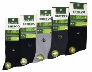 Klasyczne skarpety bambusowe Aura.Via z kotwicą – komfort i styl 39-42