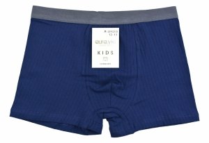 Chłopięce bokserki Aura.Via KIDS granatowe–bawełna 95%, rozmiar 8-9 lat